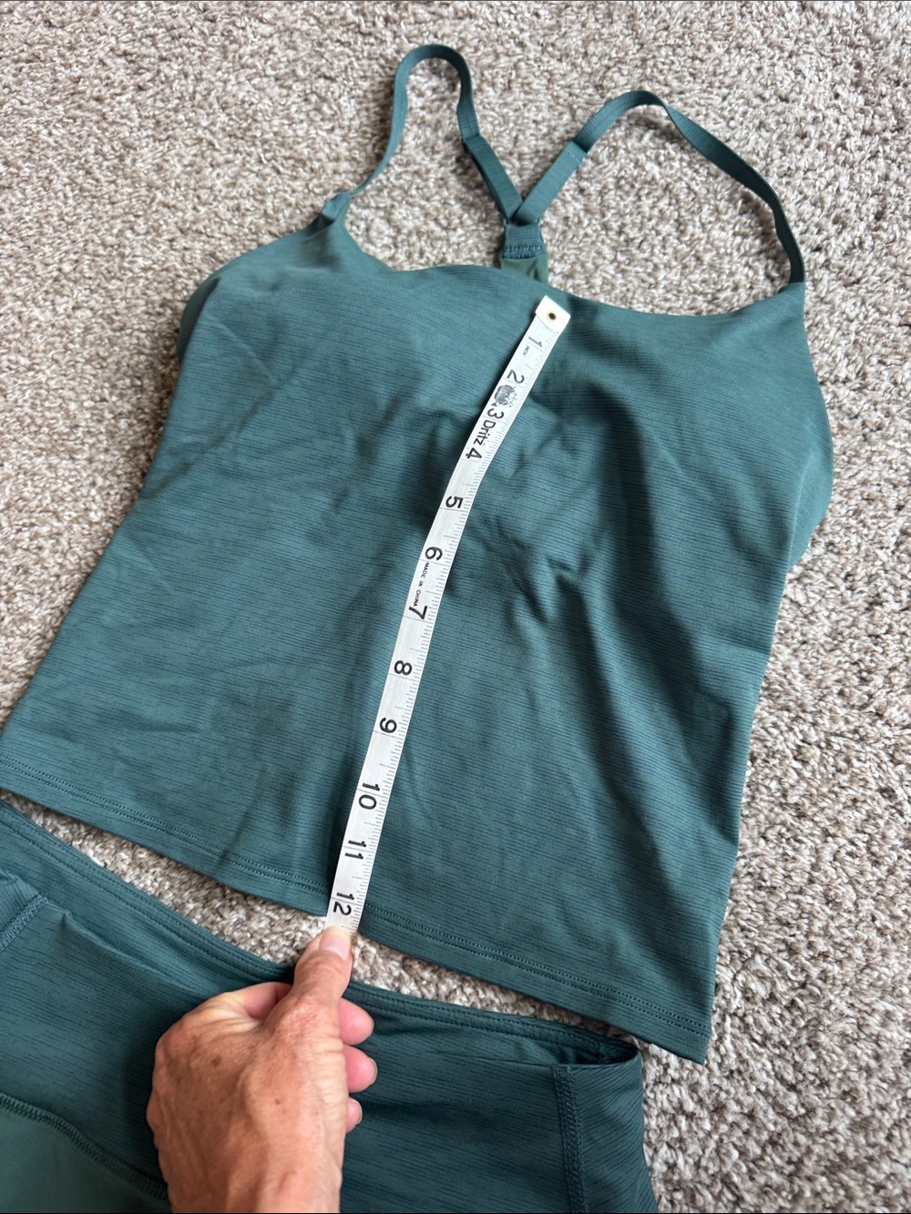 Dark Teal Athletic Tank and Skort Set size small - Picture 2 of 4